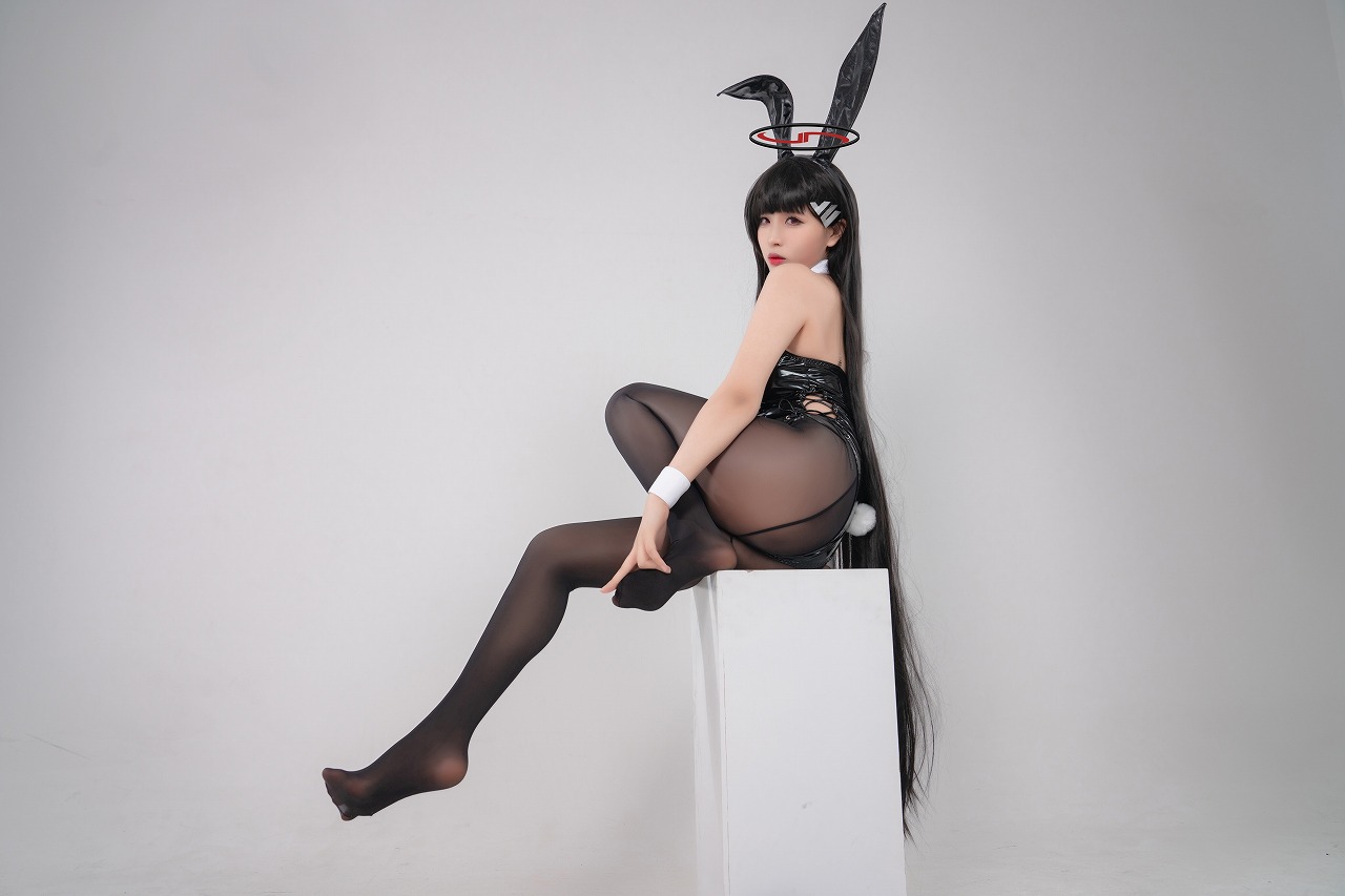 轩萧学姐-碧蓝档案 莉音 [85P2V-1.42G] cosplay美女-第5张