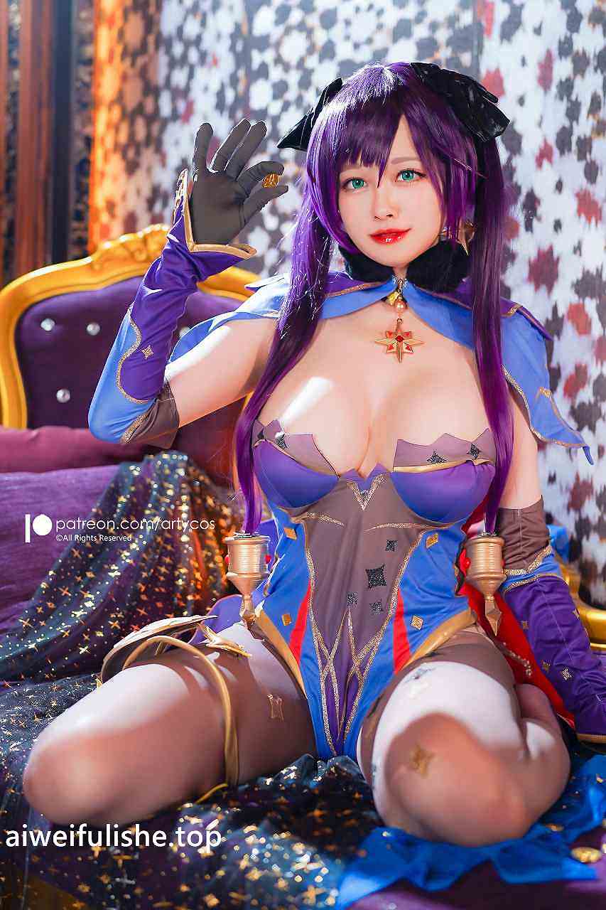 Arty亚缇(Arty Huang)-Genshin Mona [51P-157MB] cosplay美女-第3张