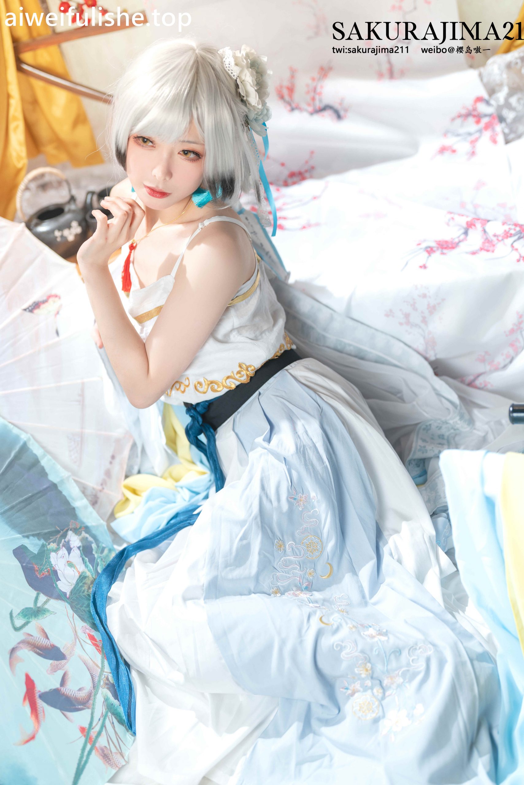 樱岛嗷-海天 书香水榭 [16P-140MB] cosplay美女-第2张