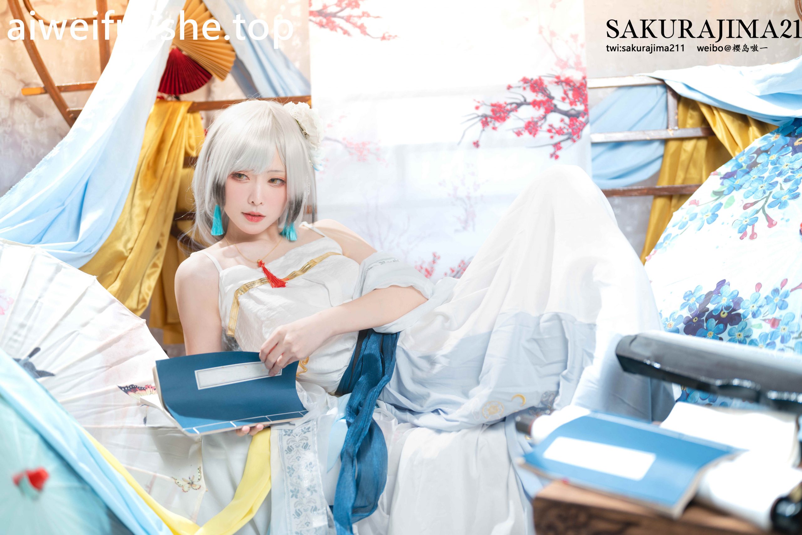 樱岛嗷-海天 书香水榭 [16P-140MB] cosplay美女-第4张