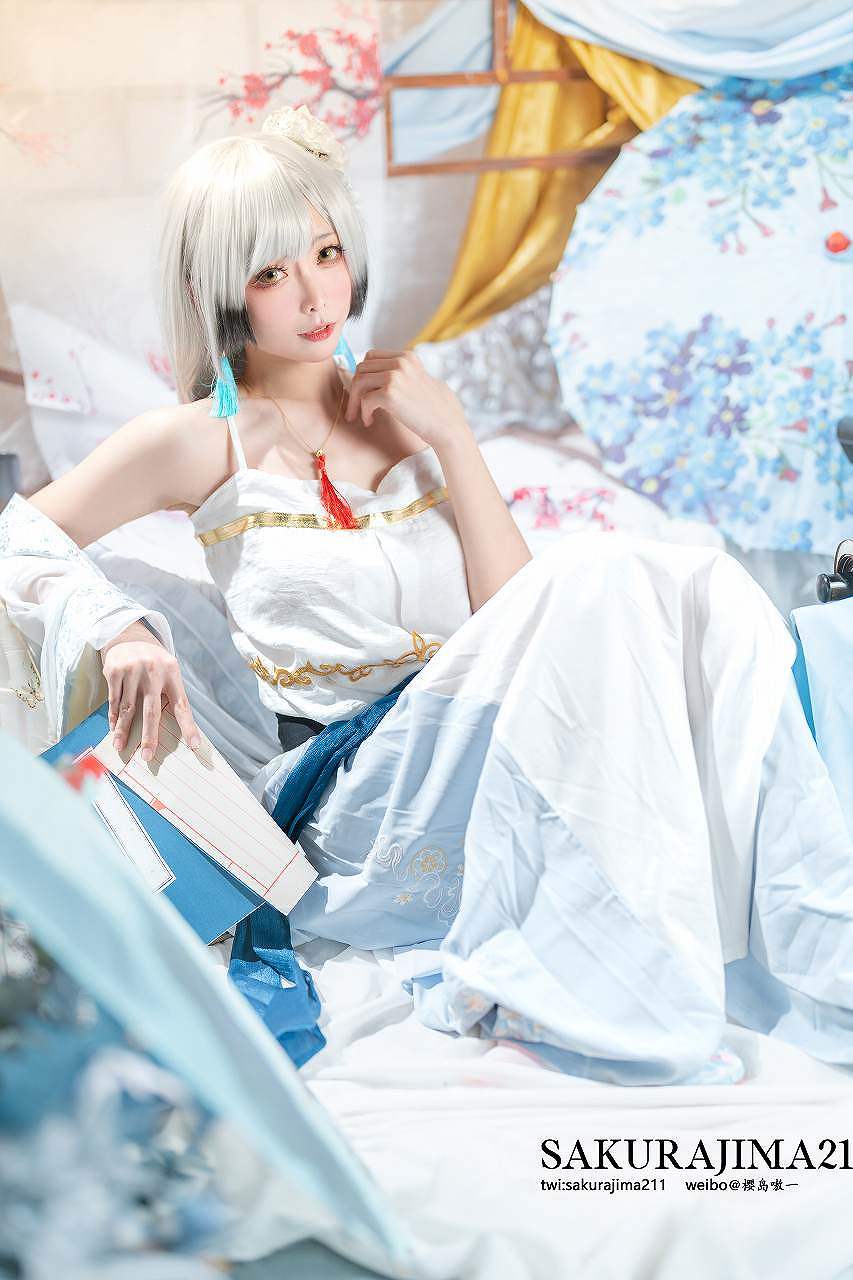 樱岛嗷-海天 书香水榭 [16P-140M] cosplay美女-第6张