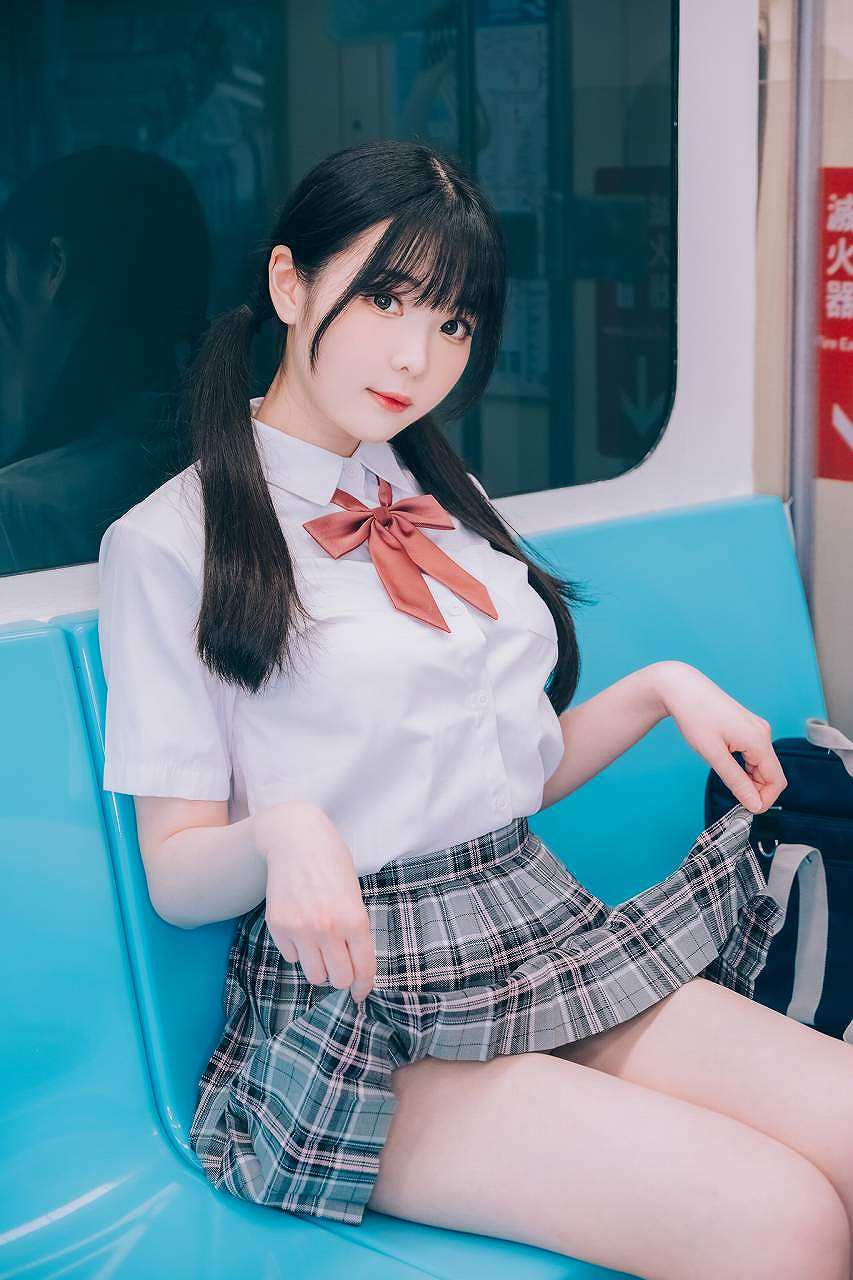 霜月shimo-Tokimeki Metro [100P-121MB] JK制服-第6张