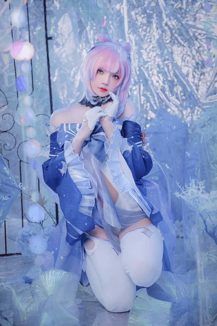 桜桃喵-珊瑚宫心海 [29P3V-411M] cosplay美女-第2张