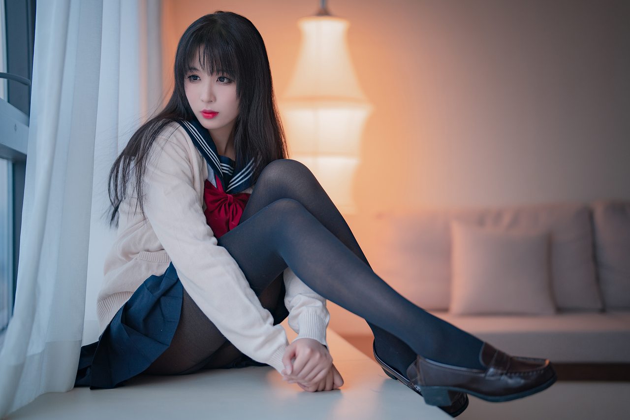 轩萧学姐-黑丝JK 2.0 [44P-167M] JK制服-第1张
