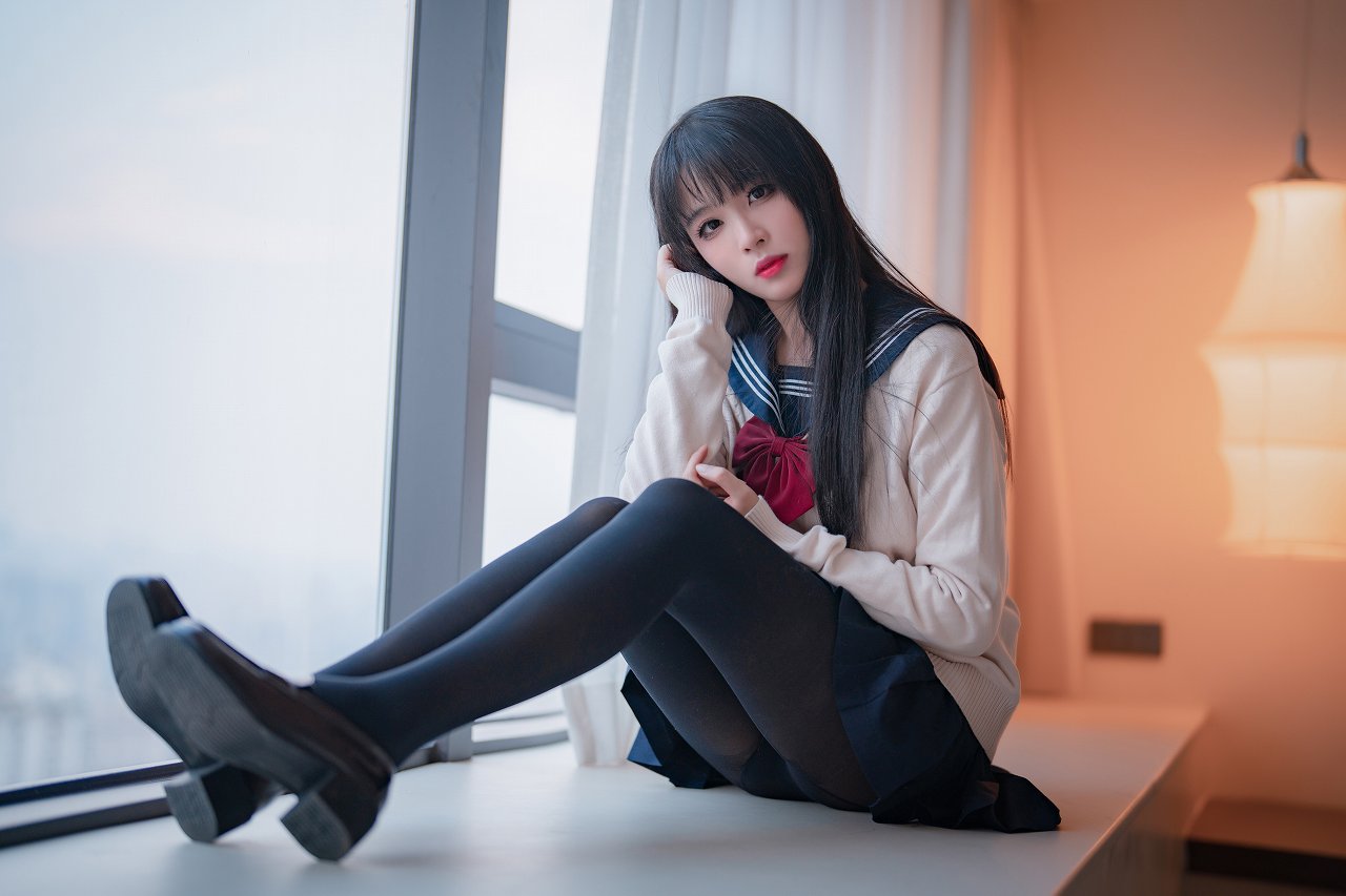 轩萧学姐-黑丝JK 2.0 [44P-167M] JK制服-第5张