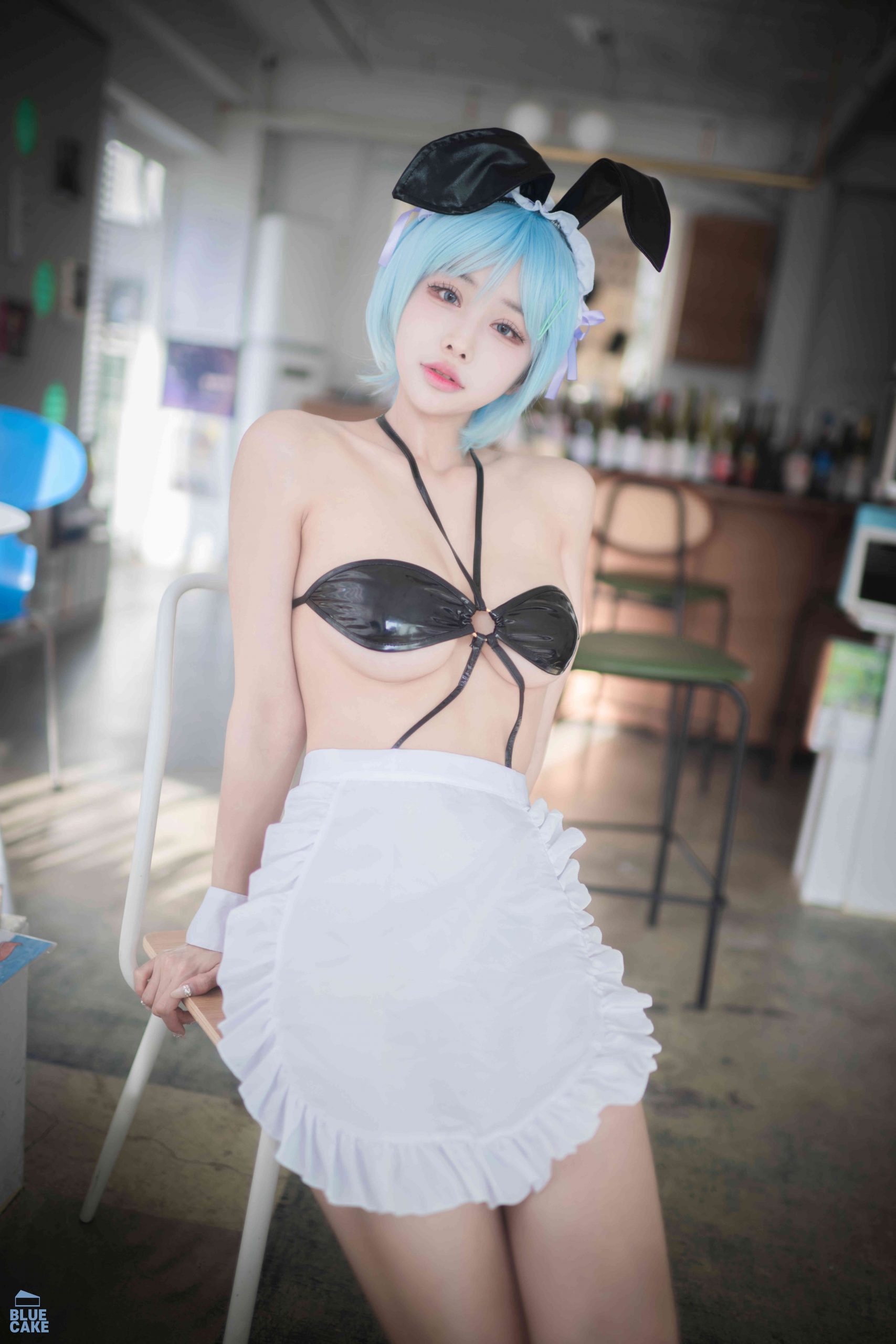 YeonYu (연유)-[BLUECAKE] Vol.02 MY MASTER Maid (RED.Ver) [125P-1.75GB] 兔女郎-第4张