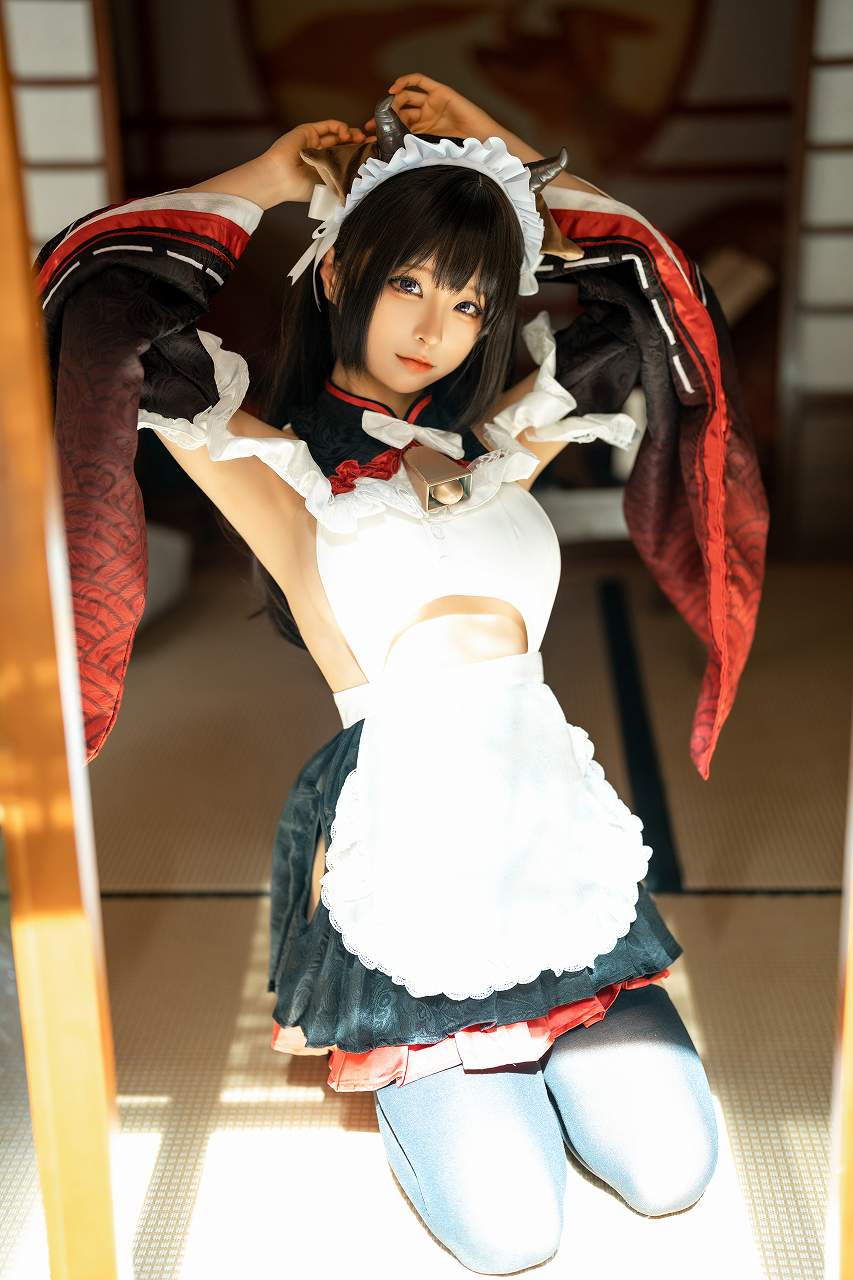 蠢沫沫-牛牛女仆 [15P-143MB] cosplay美女-第6张