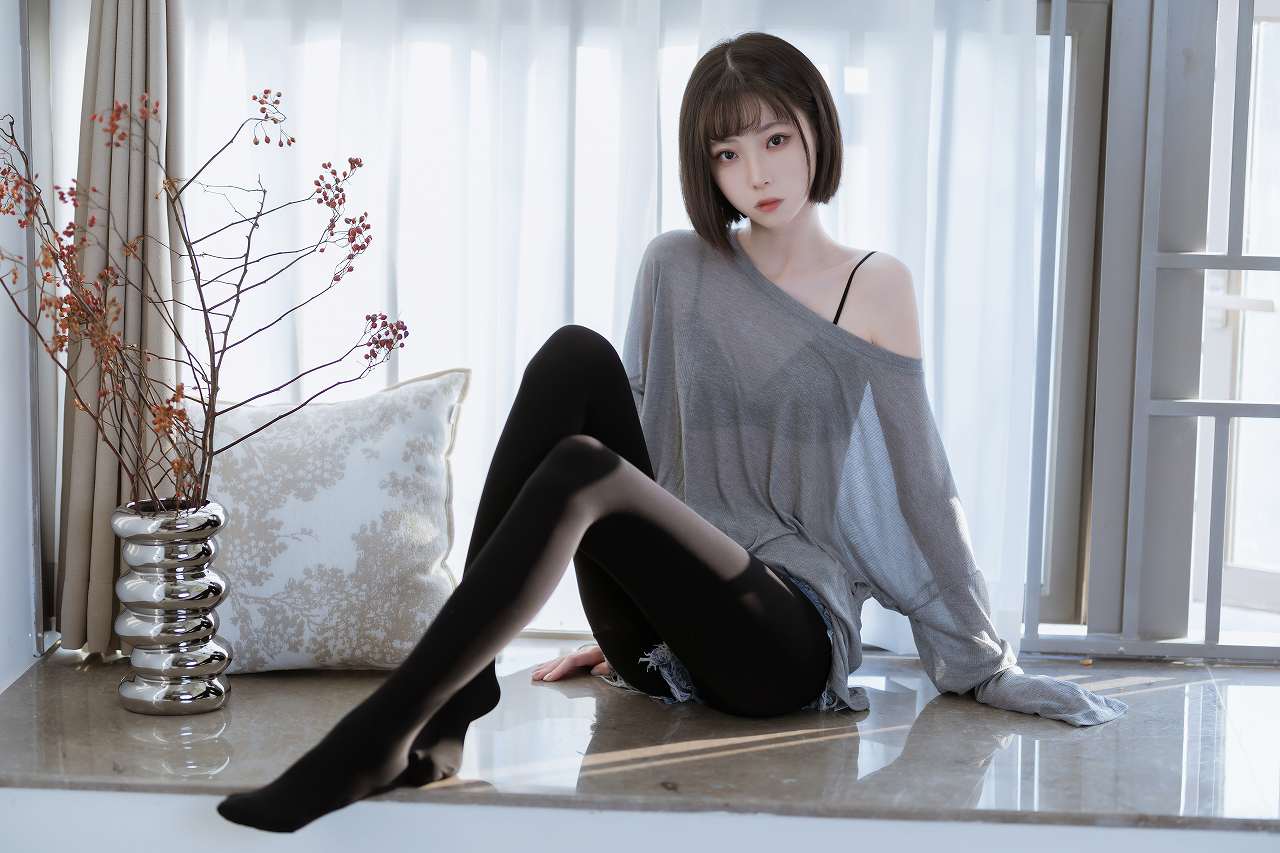 许岚LAN-半透毛衣 [40P-233M] 清纯可爱-第4张