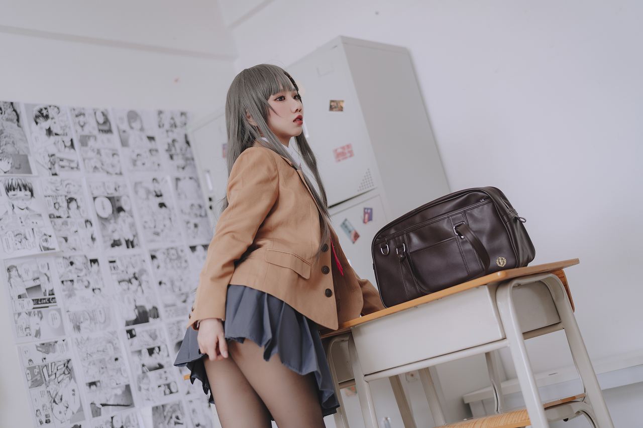 果咩酱w-麻衣校服 [30P-228M] JK制服-第6张