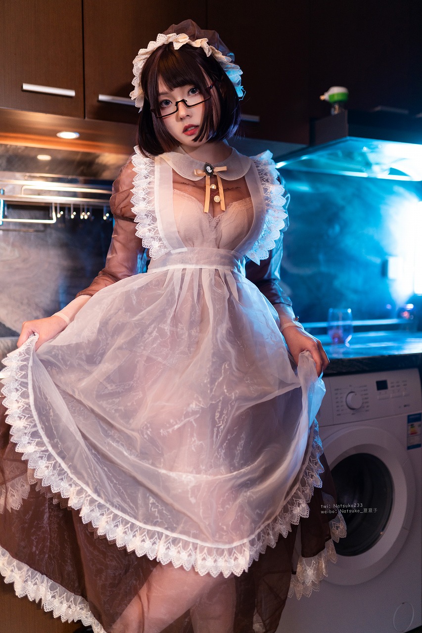 Natsuko夏夏子 - 透明女仆 [76P-474M] 网红福利-第5张