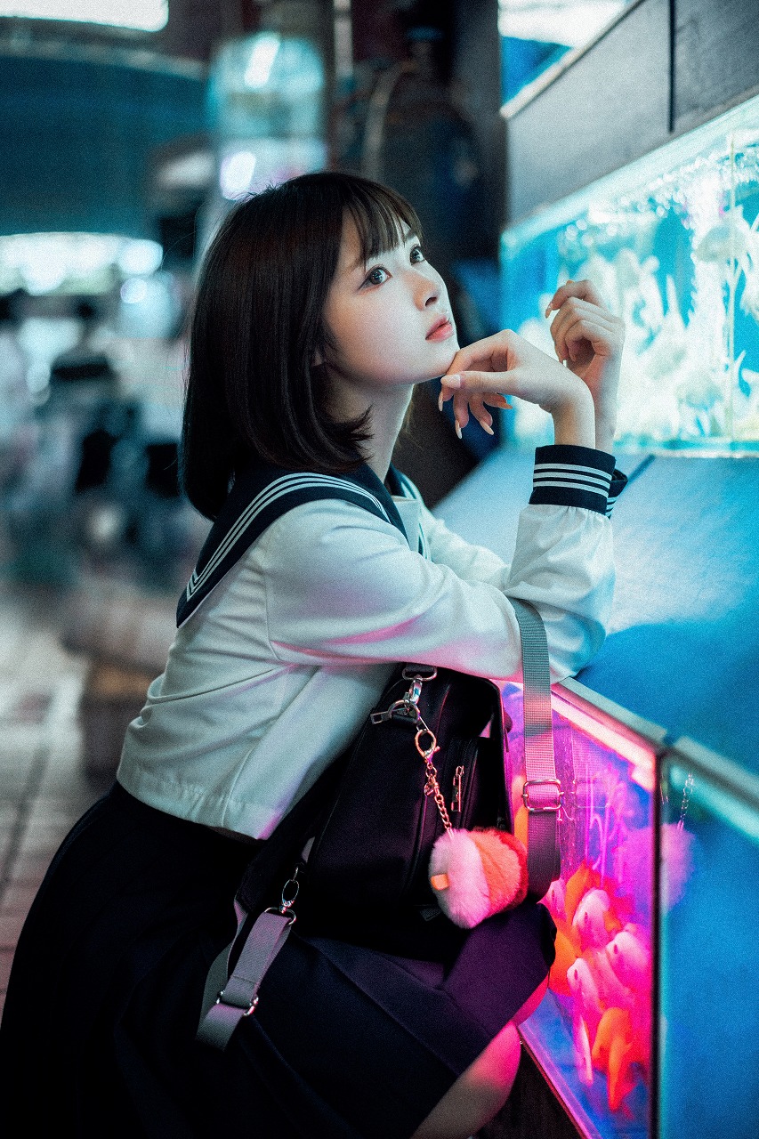 河豚抚子 -  金鱼JK [25P-351M] JK制服-第6张