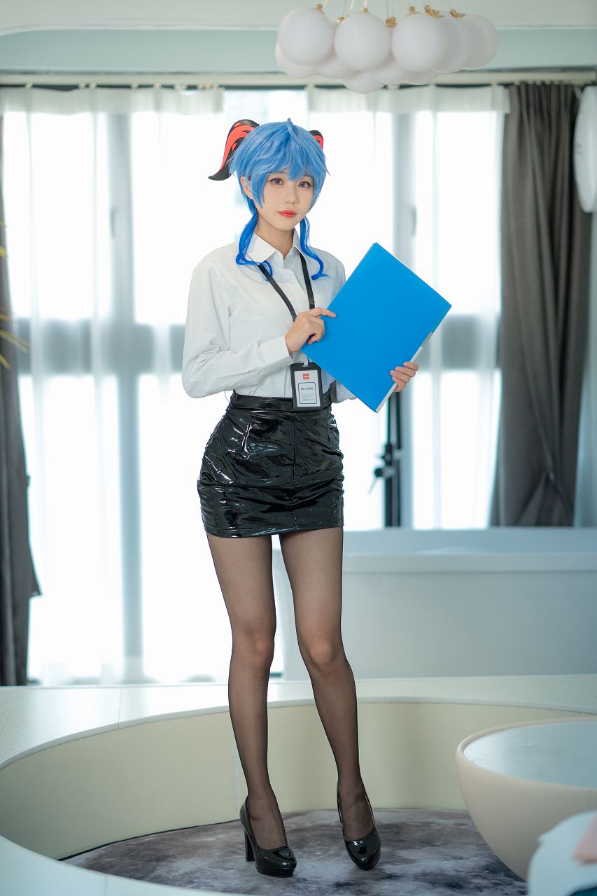 影子喵Ghost-甘雨OL [35P-366MB] OL制服-第2张